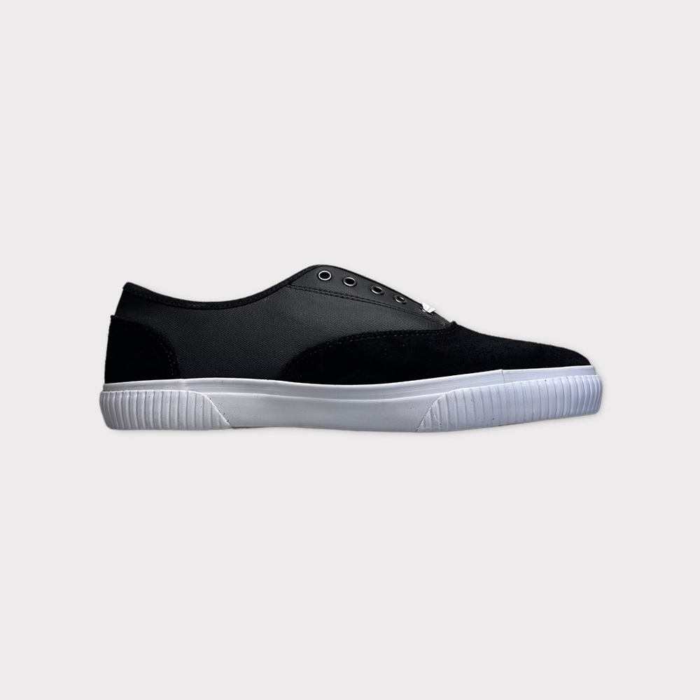 Crevo Black Suede Comander Shoes